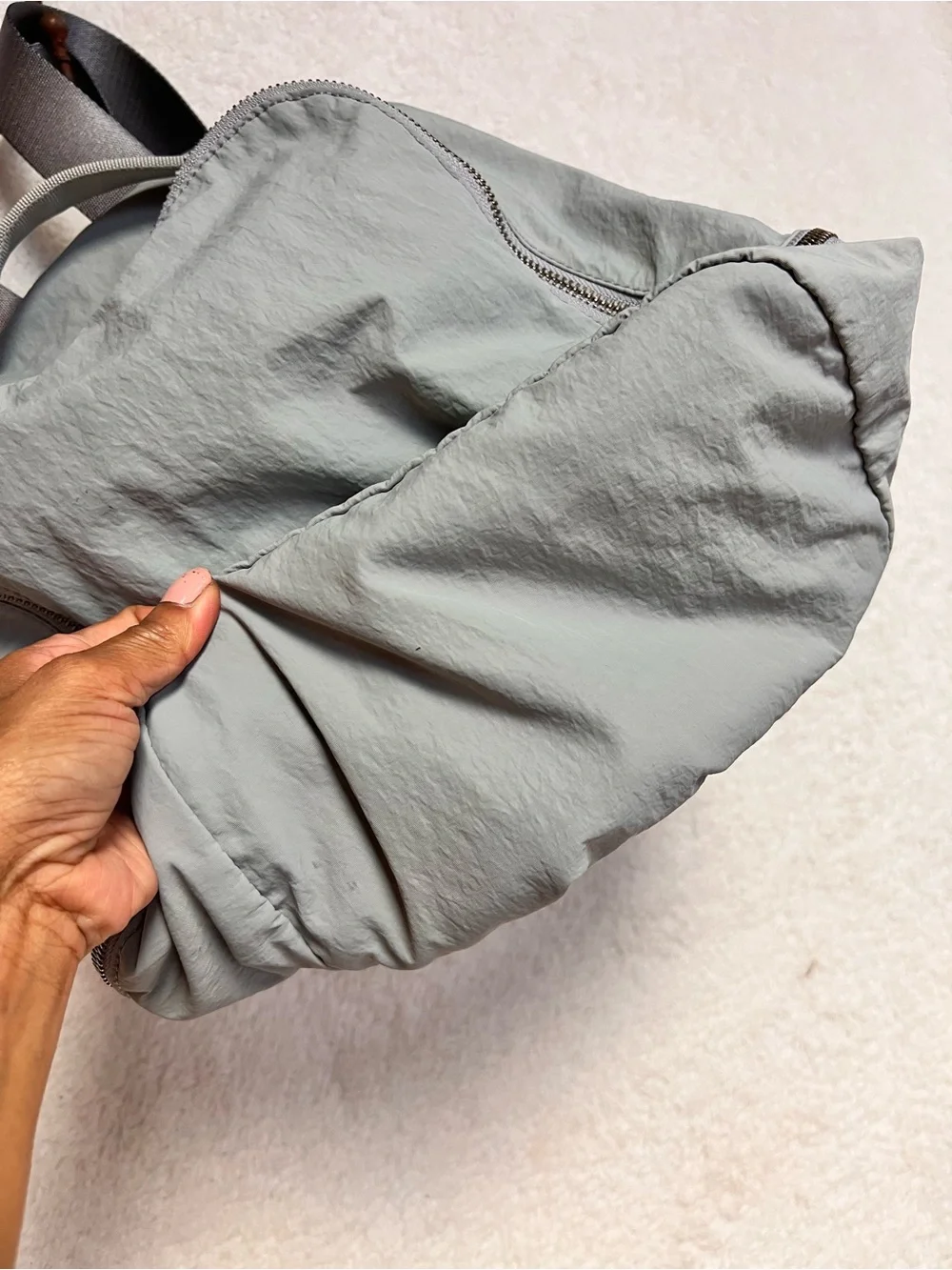 lululemon athletica Pale Gray Compact Sling Backpack